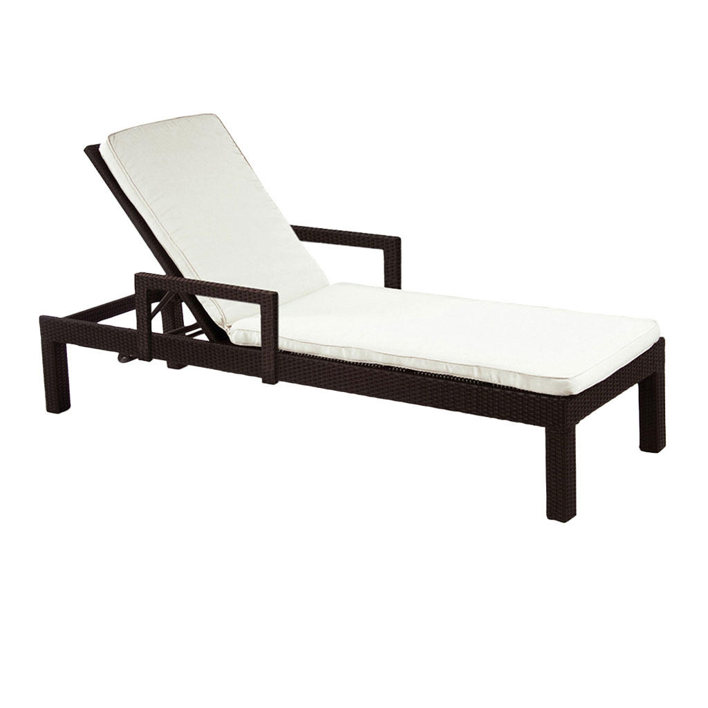 Birch Chaise Lounge with Arms