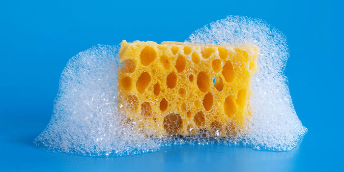 Sponge with Soap On It