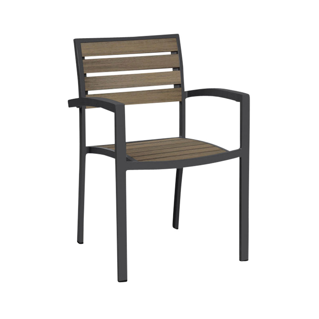 Magnolia Slat Dining Chair with Arms