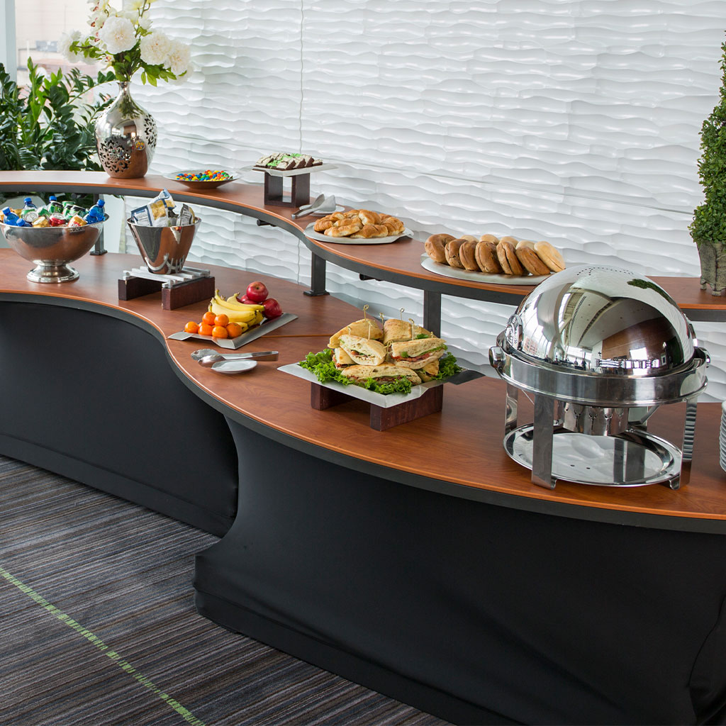 Reveal Linenless Buffet Table Lifestyle