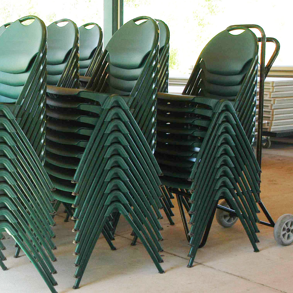 Stacking Chair Cart - 2 Wheel Lifestyle