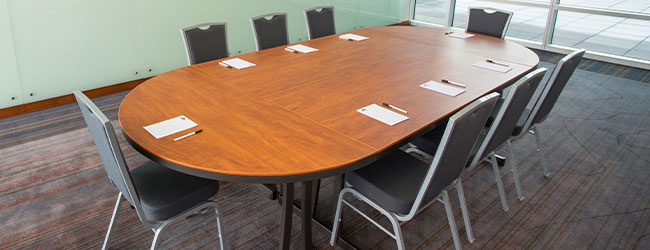Chairs Arranged Around Conference Table