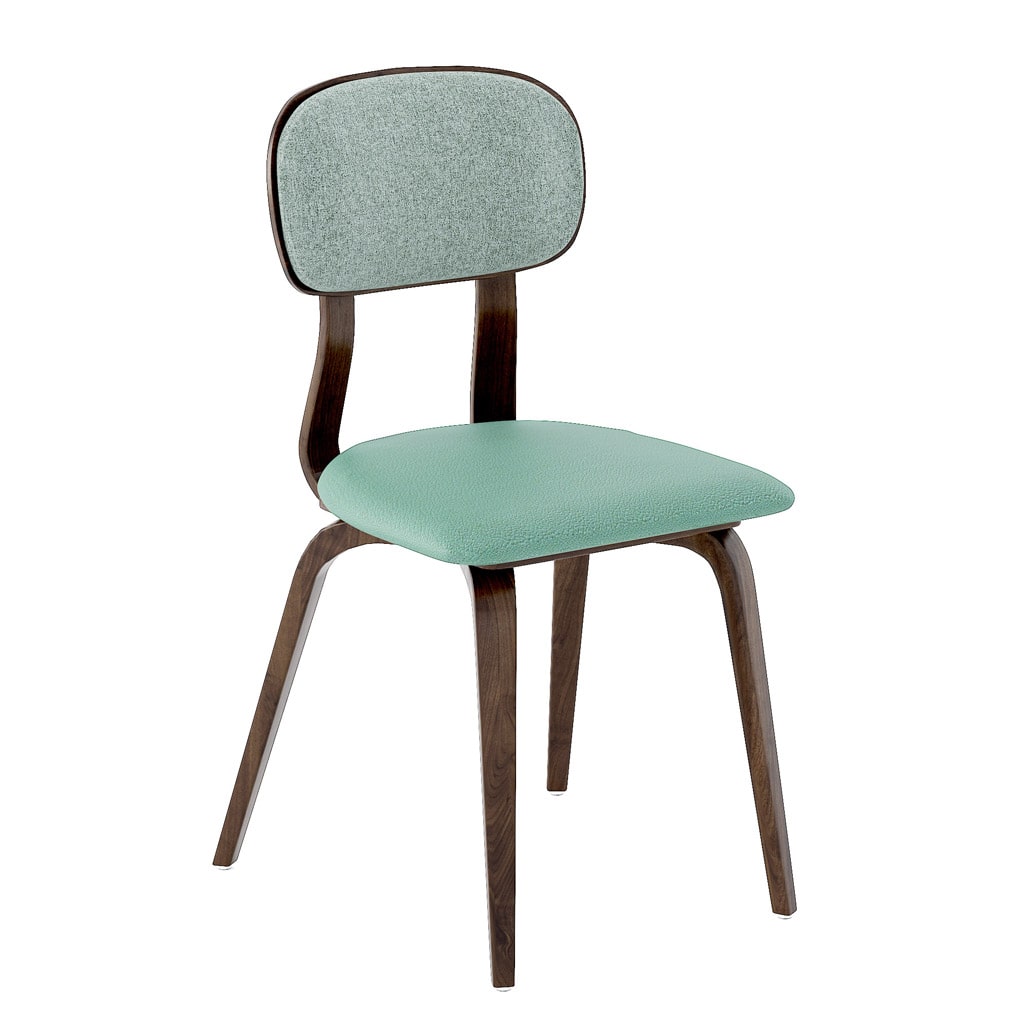 Kristi Side Chair Front 45 with Back and Seat Upholstery