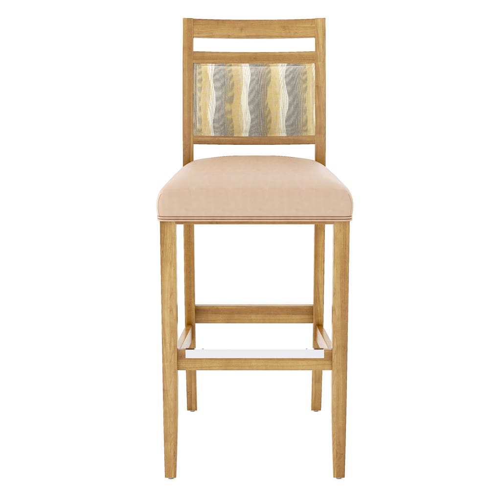 Alta Barstool with Accent Seat Front