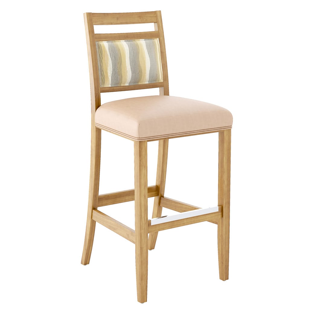 Alta Barstool with Accent Seat Front 45