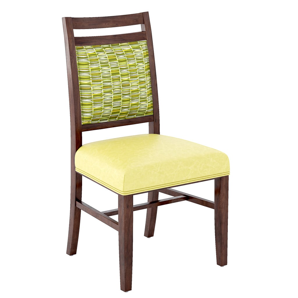 Alta Side Chair con seduta decorativa