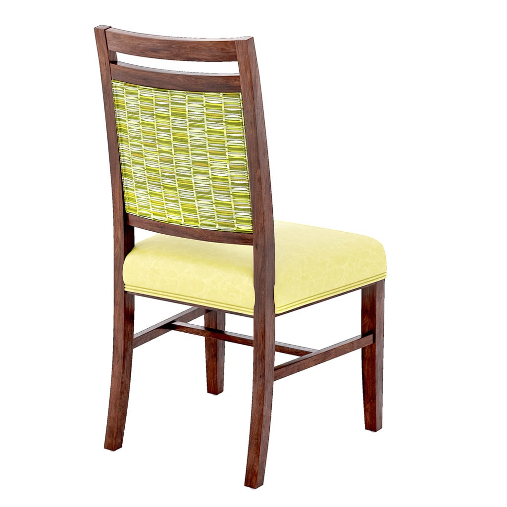 Alta Side Chair with Accent Seat back 45