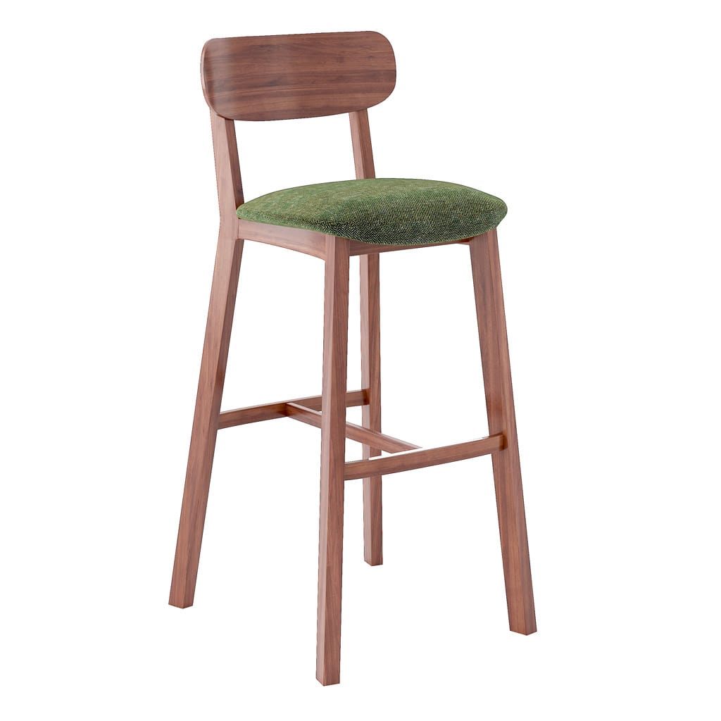 Lulea Barstool Front 45