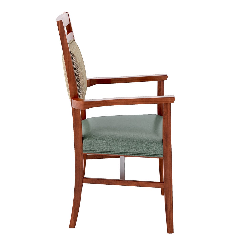 Alta Armchair with Accent Seat Side