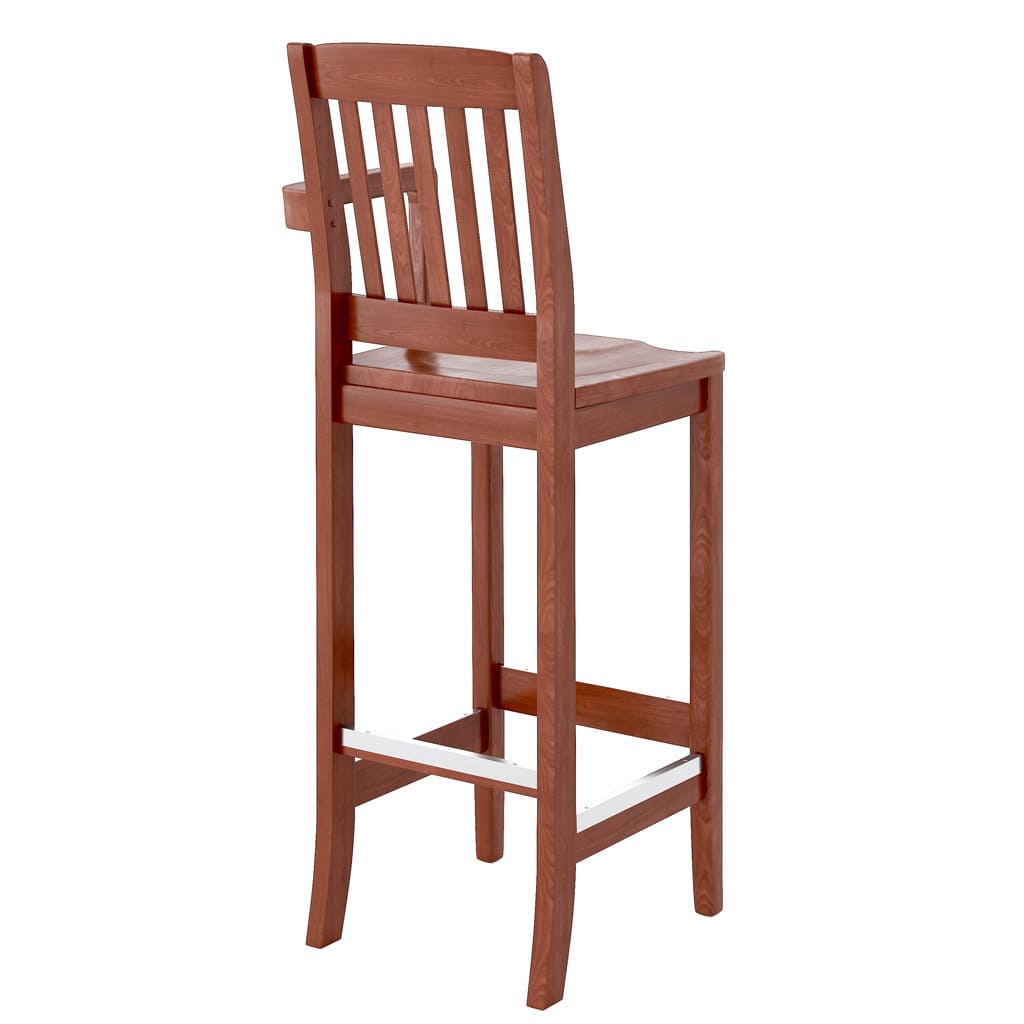 Bulldog Parlor Barstool with Upholstered Seat back 45