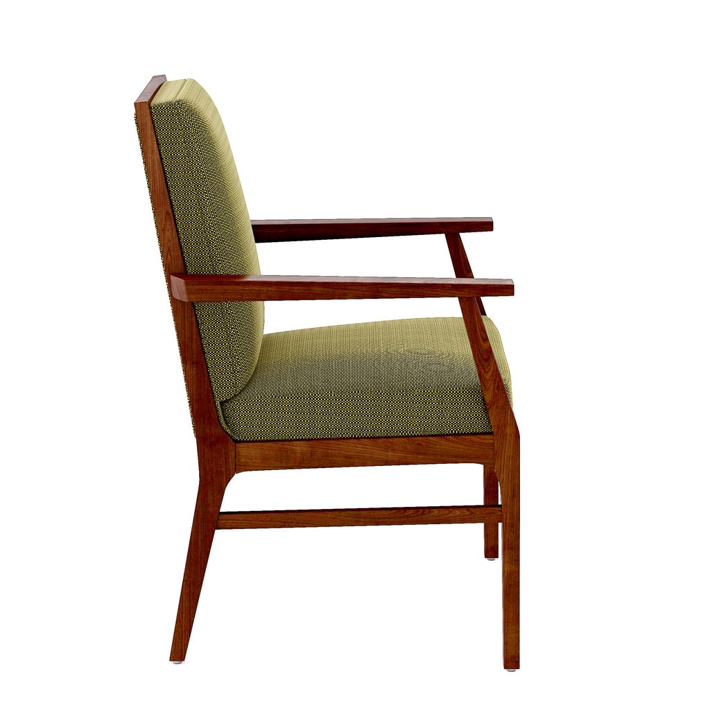 Lucca Armchair Side Angle