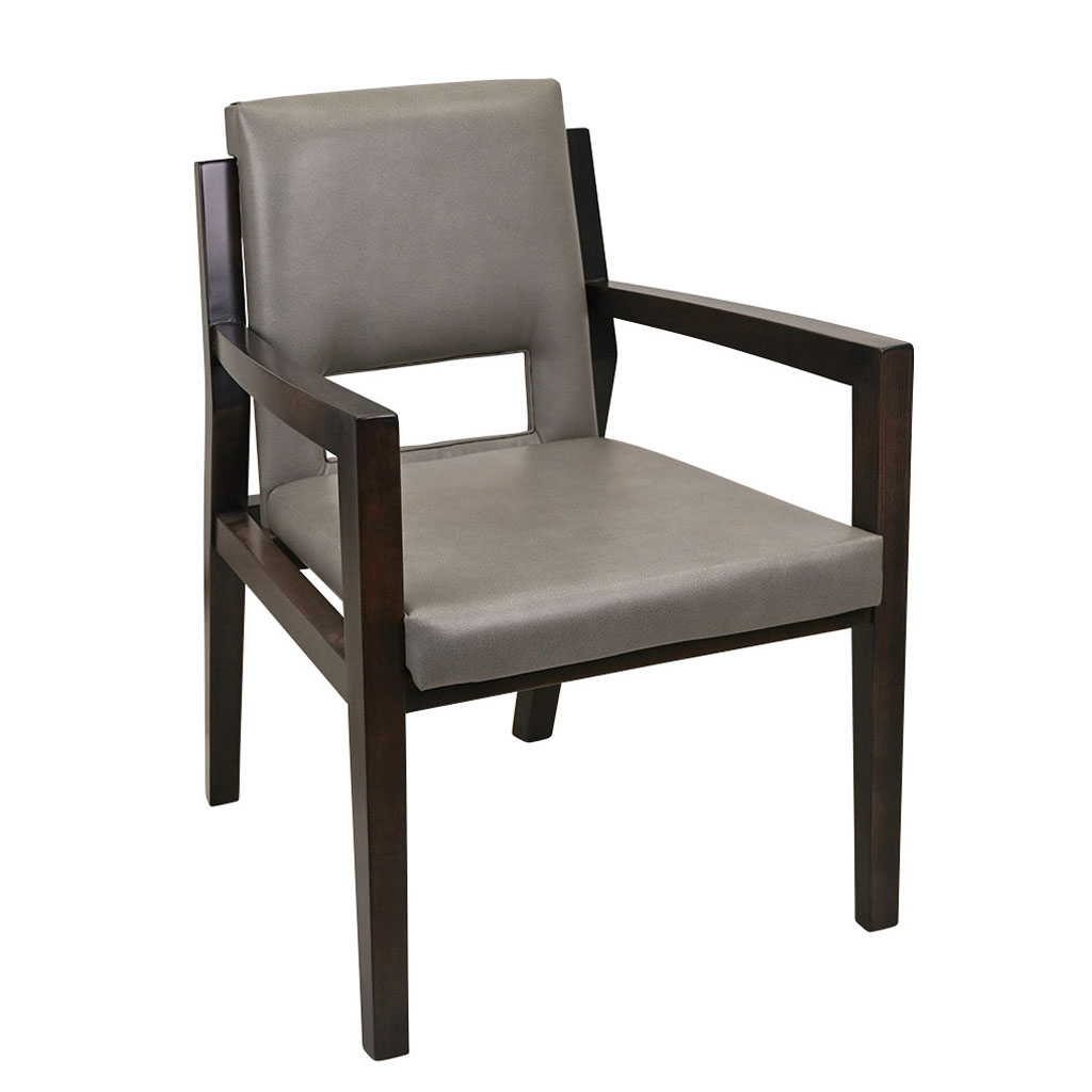 Aurora Armchair with Cleanout Gray Front 45