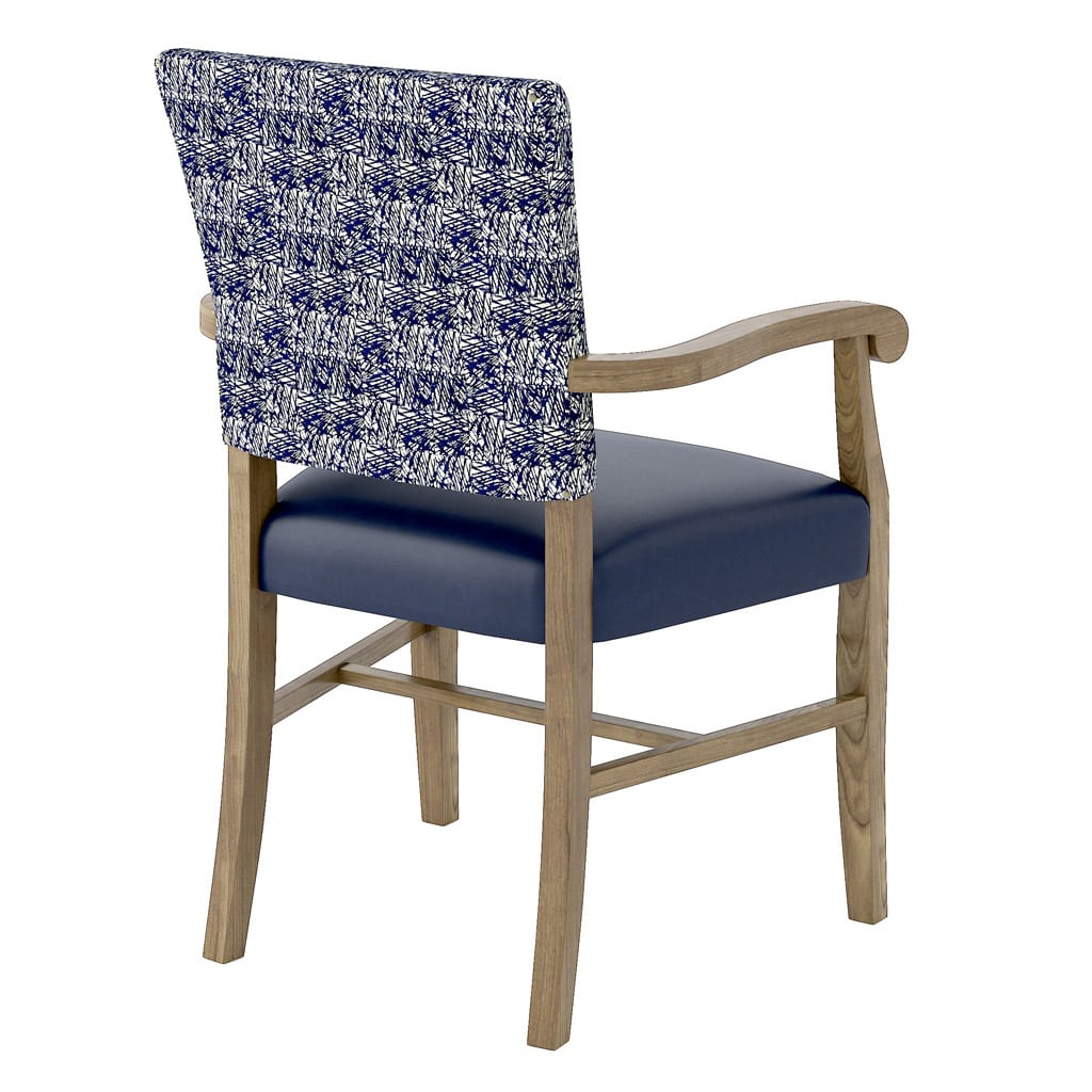 Remy Accent Armchair Low Back Back 45 Angle