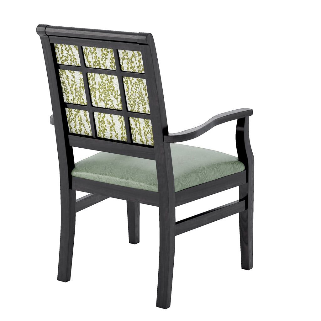 Hudson Armchair Window Pane Back 45