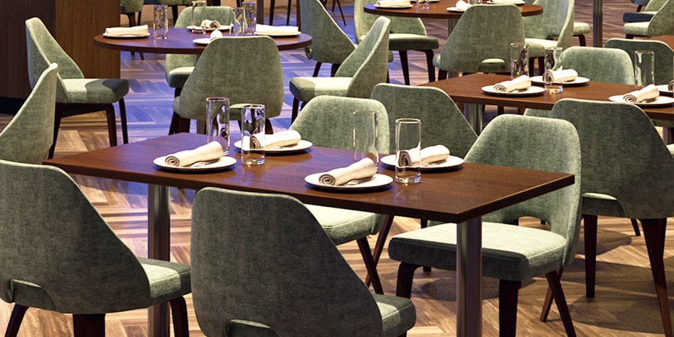 Chaises de restaurant en bois